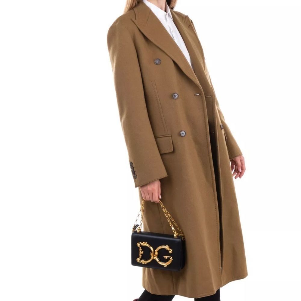 DOLCE & GABBANA Angora & Wool Coat Size IT 40 Silk Blend Lined